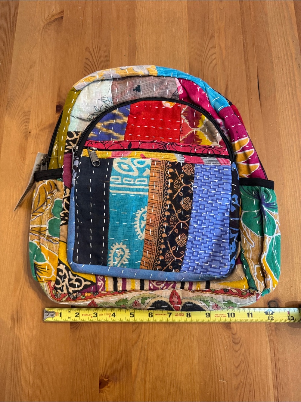 NWT! Kathmandu Imports Bohemian Patchwork Multicolor Women’s Backpack - Picture 7 of 8